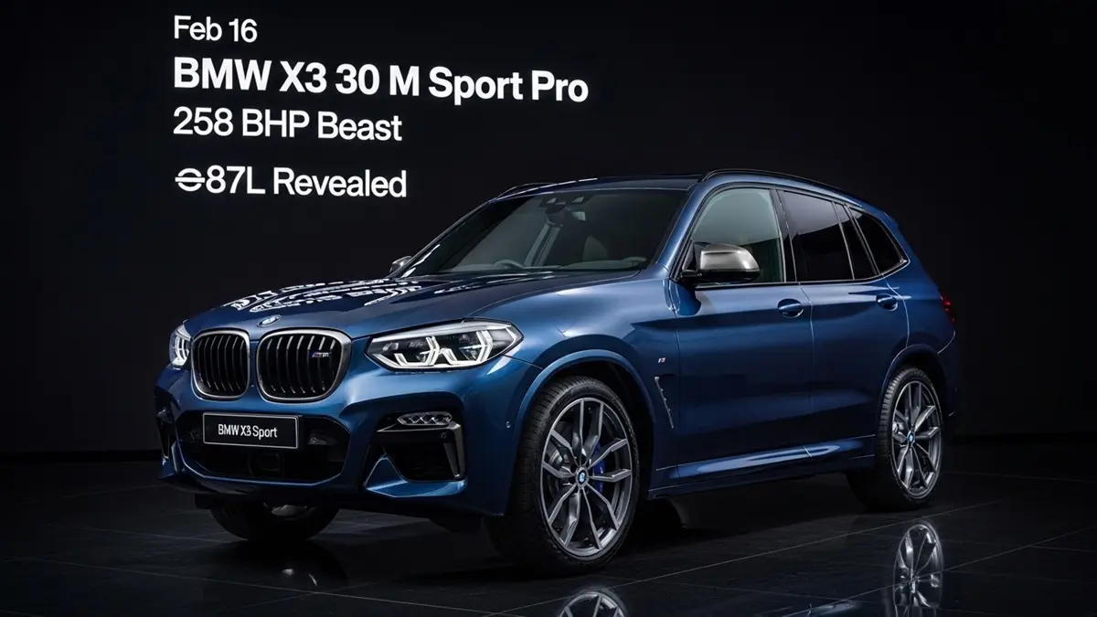 BMW X3 30 M Sport Pro Feb 16 258 BHP Beast at ₹87L Revealed