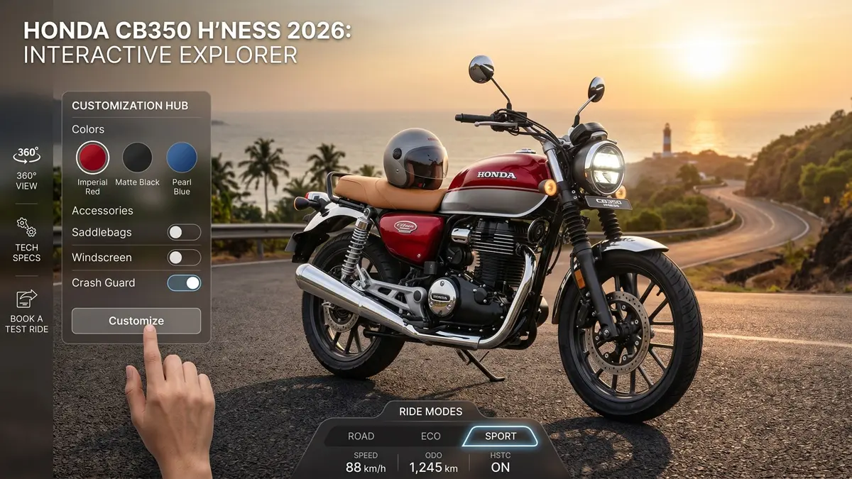 New Honda CB350 H'ness 2026